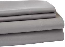 Everyday Living Microfiber Striped Sheet Set - 4 Piece - Frost Gray