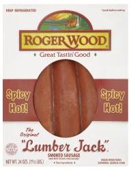 Roger Wood Spicy Hot Lumber Jack Smoked Sausage