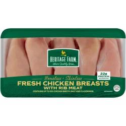 Heritage Farms Heritage Farm Boneless & Skinless Chicken Breasts With Rib Meat