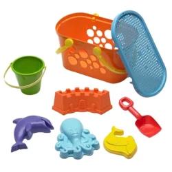American Plastic Toys Beach Basket Set 8 Pieces