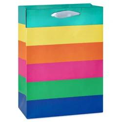 American Greetings #5 Medium Gift Bag - Horizontal Multicolored Stripes