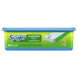 Swiffer Sweeper Wet Mopping Cloth Multi Surface Refills, Gain Scent, 24 count