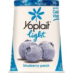 Yoplait Light Fat Free Blueberry Patch Yogurt 6 oz