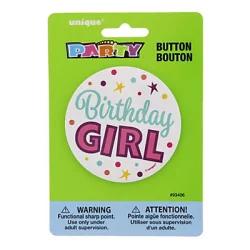 Unique Industries Unique Birthday Girl Button