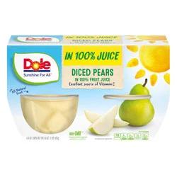 Dole Diced Pears In 100% Fruit Juice