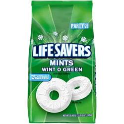 Life Savers Wint-O-Green Breath Mints Hard Candy, Party Size