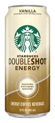 Starbucks Doubleshot Energy Vanilla Fortified Energy Coffee Drink