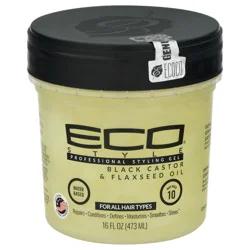 Ecoco Eco Style Eco Professional Style Styling Gel, Black Castor & Flaxseed Oil