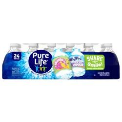 Pure Life Purified Water, 8 Fl Oz, Plastic Bottled Water (24 Pack)