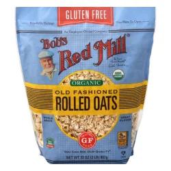 Bob's Red Mill Gluten Free Organic Old Fashioned Rolled Oats - 32oz