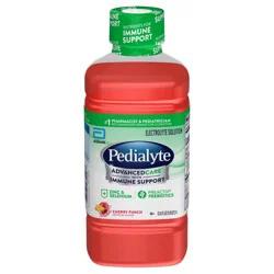 Pedialyte AdvancedCare Cherry Punch Electrolyte Solution with Immune Support 33.8 fl oz