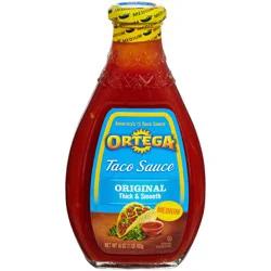 Ortega Medium Thick & Smooth Original Taco Sauce 16 oz