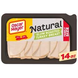 Oscar Mayer Natural Slow Roasted Turkey Breast Sliced Lunch Meat Family Size Tray