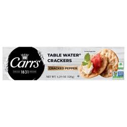 Carr's Table Water Crackers, Cracked Pepper, 4.5 oz