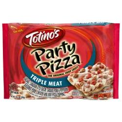 Totino's Triple Meat Original Crisp Crust Party Pizza, 1 Frozen Pizza