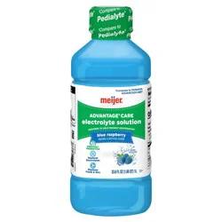 Meijer Advantage Care Electrolyte Solution, Blue Raspberry, With Prevital Prebiotics