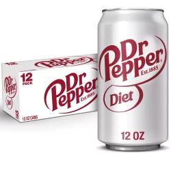 Dr Pepper Diet Dr Pepper Soda - 12pk/12 fl oz Cans