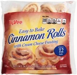 Hy-Vee Easy To Bake Cinnamon Rolls With Cream Cheese Frosting