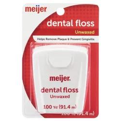 Meijer Unwaxed, Unflavored Dental Floss