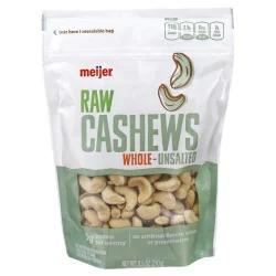Meijer Unsalted Whole Raw Cashews