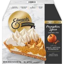 Edwards Signatures Limited Edition Pumpkin Spice Creme Pie 25.9 oz. Box