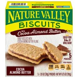 Nature Valley Cocoa Almond Butter Biscuit Sandwiches, 5 ct