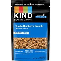 KIND Healthy Grains Granola Vanilla Blueberry Clusters With Flax Seeds