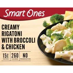 Smart Ones Creamy Rigatoni Pasta with Broccoli & Chicken Frozen Meal, 9 oz Box