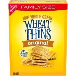 Wheat Thins Original Whole Grain Wheat Crackers, Family Size