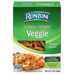 Ronzoni Garden Delight Rotini, 12 oz, Non-GMO Tricolor Pasta
