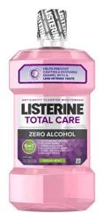 Listerine Total Care Alcohol-Free Anticavity Fluoride Mouthwash, 6 Benefit Oral Rinse to Help Kill 99% of Germs that Cause Bad Breath, Strengthen Enamel, Fresh Mint Flavor, 1 L