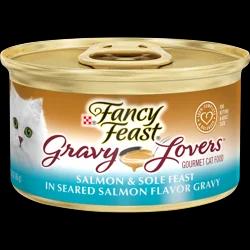 Fancy Feast Purina Fancy Feast Gravy Lovers Gourmet Wet Cat Food Salmon & Sole Feast In Seared Fish Flavor Gravy - 3oz