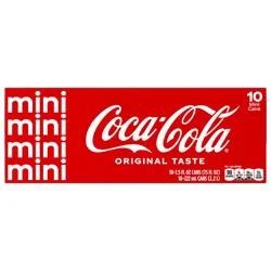 Coke Classic Soda Mini Cans