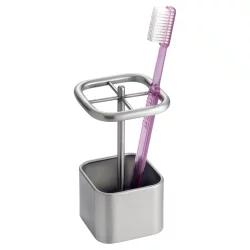 InterDesign Gia Brushed Stainless Steel Toothbrush Holder