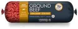 Our Certified  73% Lean / 27% Fat, Ground Beef Roll, 3 lb.