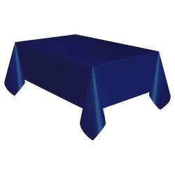 True Navy Blue Plastic Table Cover, 108 x 54