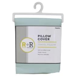 R+R Room & Retreat Travel Pillow Protector, Eggshell Blue