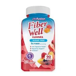 Vitafusion Fiber Well Gummies - Peach, Strawberry & Berry - 90ct