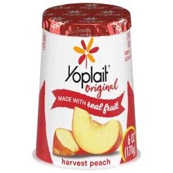Yoplait Original Harvest Peach Gluten-Free Low-Fat Yogurt, 6 oz. Cup