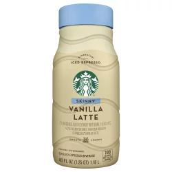 Starbucks Skinny Vanilla Latte Iced Espresso Coffee Beverage