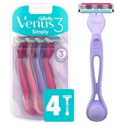 Venus Simply3 Women's Disposable Razors - 4ct