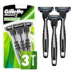 Gillette Mach3 Sensitive Men's Disposable Razors - 3ct