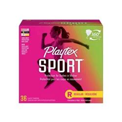 Playtex Sport Tampons - Plastic - Unscented - Regular - 36ct