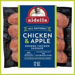 Aidells Chicken & Apple Smoked Chicken Sausage - 12oz/4ct