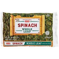 H-E-B Whole Leaf Spinach