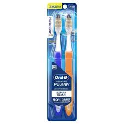 Oral-B Pro-Health Pulsar Battery Powered Medium Bristles Toothbrush - 2ct