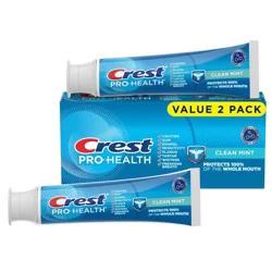 Crest Pro-Health Clean Mint Toothpaste Twin Pack - 4.3oz