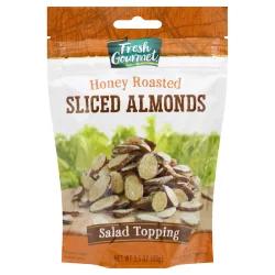 Fresh Gourmet Honey Roasted Sliced Almonds Salad Topping