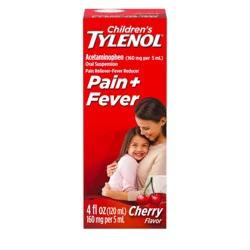Children's Tylenol Pain + Fever Relief Liquid - Acetaminophen - Cherry - 4 fl oz