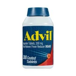 Advil Pain Reliever/Fever Reducer Tablets - Ibuprofen (NSAID) - 300ct